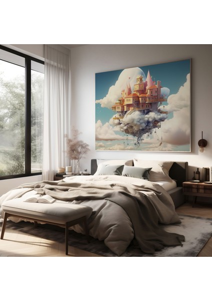 Gerçeküstü Bulut Otel Kanvas Tablo - Otel, Kanvas Tablo, Kanvas Tablo, Gerçeküstü Bulut Otel Kanvas Tablo, 30X30 modelleri