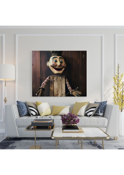 Vantrolok Kukla Duvar Tablosu - Kukla, Kanvas, Ilgi Çekici, Ev Dekorasyonu, 30X30