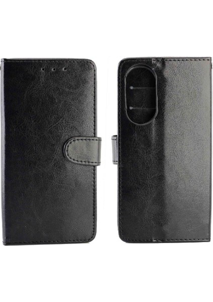 Huawei P50 Kickstand Manyetik Kapatma Darbeye Dayanıklı Kart Pu Için Flip Case (Yurt Dışından)