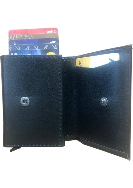 Otomatik Mekanizmalı, Para Bölmeli, Kartlıklı Deri Cüzdan fırsatları