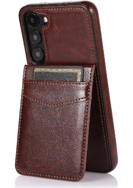 Samsung Galaxy S24 Premium Deri Kart Tutucu Manyetik ile Uyumlu (Yurt Dışından) fiyatları