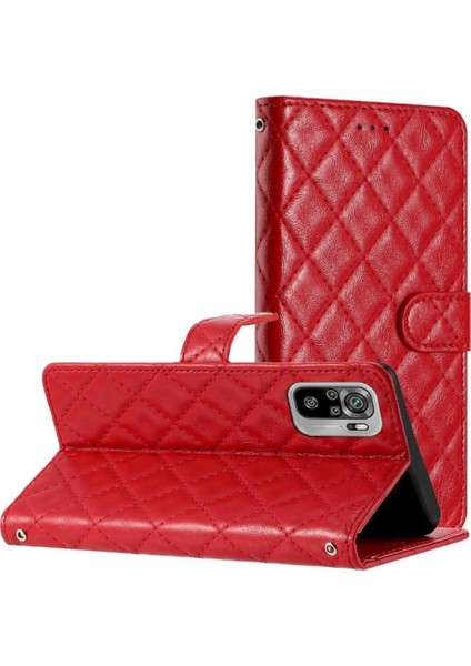 Xiaomi Redmi Not 10 Için Flip Case 4g Pu Deri Cüzdan Tpu Darbeye (Yurt Dışından)