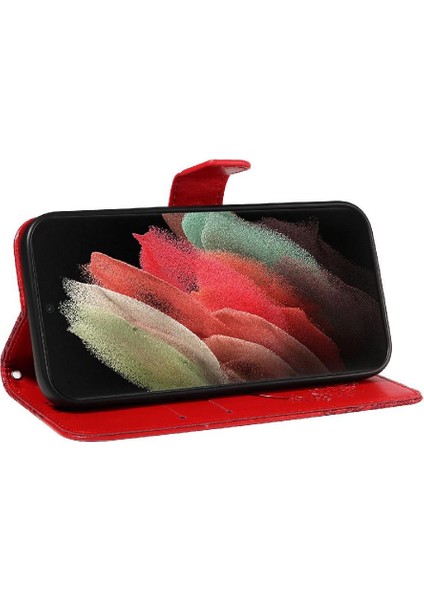 Samsung Galaxy S21 Için Flip Case Ultra Ayrılabilir El Kayışı Kabartmalı Yüksek (Yurt Dışından) indirimleri