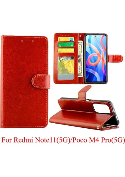 Xiaomi Redmi Not 11 Için Flip Case Pu Deri Darbeye Kart Tutucu (Yurt Dışından) fiyatları