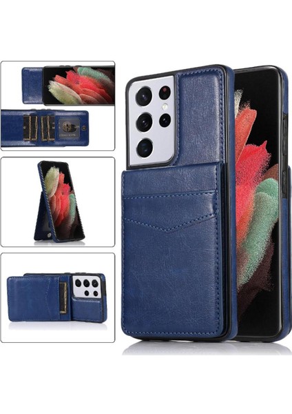 Samsung Galaxy S21 Ultra Premium Deri Manyetik Toka ile Uyumlu (Yurt Dışından)