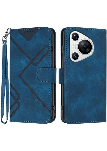 Huawei Pura 70 Pro Için Flip Case Manyetik Kapak Çevirin Cüzdan Pu Deri (Yurt Dışından)