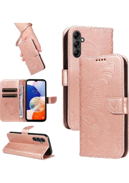 Kredi Kartı Yuvası Kabartmalı Yüksek ile Samsung Galaxy Credit 5g Için Flip Case (Yurt Dışından)