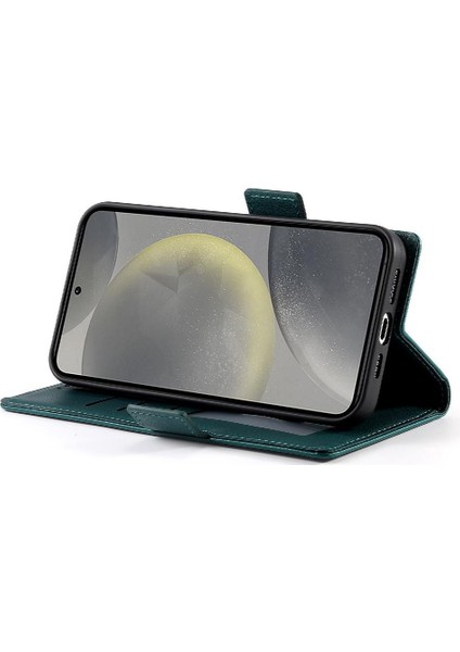 Samsung Galaxy S24 Kart Yuvaları Için Flip Case Iş Günlük Kullanım Cüzdan Flip (Yurt Dışından) modelleri