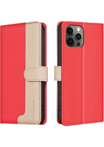 IPhone 15 Pro Max Rfıd Engelleme Kickstand Darbeye Tpu Için Flip Case (Yurt Dışından)