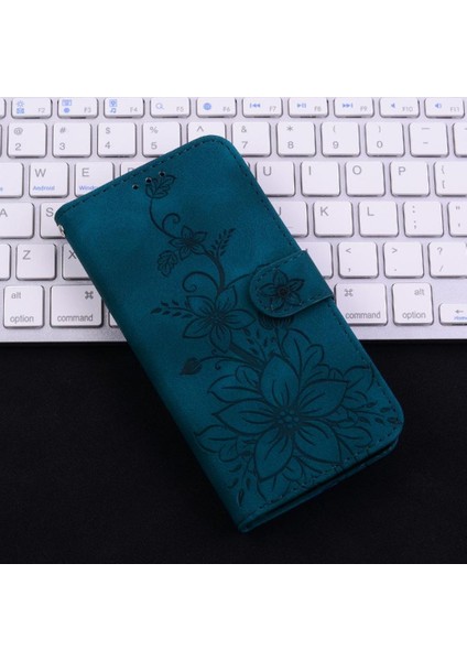 Xiaomi Poco M6 4g Kabartmalı Zambak Manyetik Kickstand Kart Için Flip Case (Yurt Dışından) fiyatları