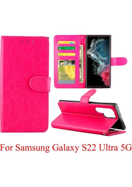 Samsung Galaxy S22 Ultra 5g Manyetik Kapatma Pu Deri Kart Için Flip Case (Yurt Dışından) fırsatları