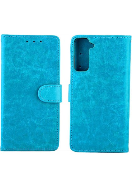 Samsung Galaxy S21 Artı Pu Deri Kart Tutucu Manyetik Için Flip Case (Yurt Dışından)
