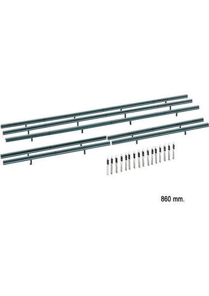 272452 1/160 Karayolu Bariyerleri ( 40 Parça ) Demonte Plastik Maketi