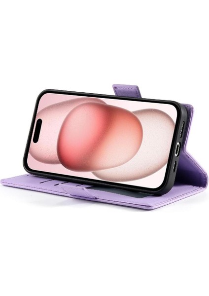 IPhone 15 Için Flip Case Günlük Kullanım Kart Yuvaları Flip Iş Cüzdan (Yurt Dışından) indirimleri