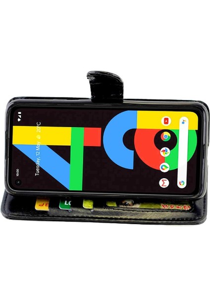 Google Piksel 4A 5g Kickstand Manyetik Kapatma Darbeye Pu Için Flip Case (Yurt Dışından) fiyatları