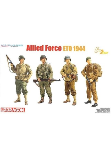 6653 1/35 Ölçek Müttefik Kuvvetler (Eto 1944) Asker Figürleri Plastik Model Kiti
