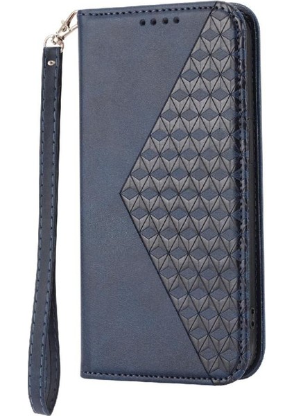 IPhone 16 Için Flip Case Eşkenar Dörtgen Şekli Cüzdan Standı El Kayışı Günlük Kullanım (Yurt Dışından) indirimleri