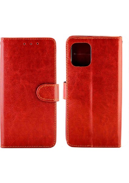 Samsung Galaxy Flip 5g Manyetik Kapatma Pu Deri Kart Için Flip Case (Yurt Dışından)
