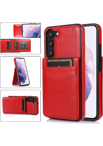 Samsung Galaxy S23 Durumda Cüzdan Kart Tutucu Manyetik Toka ile Uyumlu (Yurt Dışından)