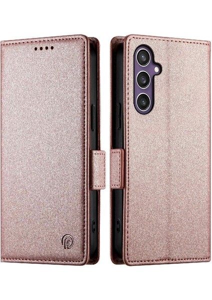 Samsung Galaxy S24 Kart Yuvaları Için Flip Case Iş Günlük Kullanım Cüzdan Flip (Yurt Dışından)