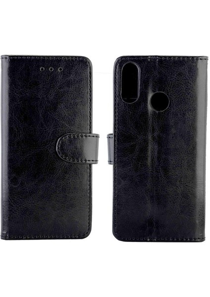 Lg W10 Kart Tutucu Darbeye Pu Deri Kickstand Manyetik Için Flip Case (Yurt Dışından)