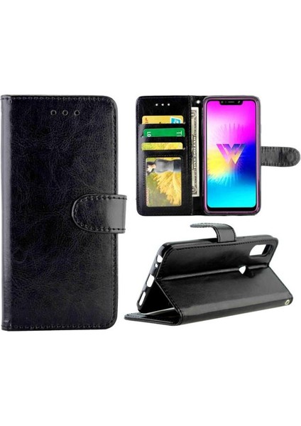 Lg W10 Kart Tutucu Darbeye Pu Deri Kickstand Manyetik Için Flip Case (Yurt Dışından) modelleri