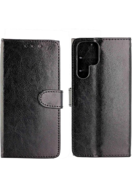 Samsung Galaxy S22 Ultra 5g Manyetik Kapatma Pu Deri Kart Için Flip Case (Yurt Dışından)