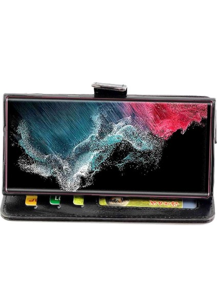 Samsung Galaxy S22 Ultra 5g Manyetik Kapatma Pu Deri Kart Için Flip Case (Yurt Dışından) fırsatları
