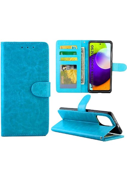 Colorful Shop Samsung Galaxy Flip 5g Darbeye Pu Deri Kickstand Kart Için Flip Case (Yurt Dışından)