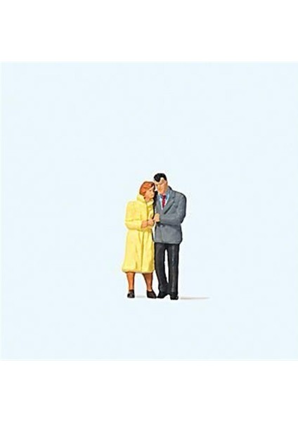 28193 1/87 Ölçek, Yaşlı Çift, Boyanmış Plastik Figürleri