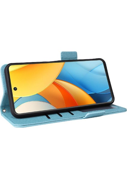 Zte Akson 60 Lite Kart Yuvaları Tutucu Manyetik Yan Toka Cüzdan Pu (Yurt Dışından)