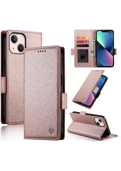 IPhone 13 Için Flip Case Mini Kartvizit Yuvaları Cüzdan Günlük Kullanım Flip (Yurt Dışından)