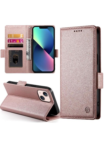 IPhone 13 Için Flip Case Mini Kartvizit Yuvaları Cüzdan Günlük Kullanım Flip (Yurt Dışından)