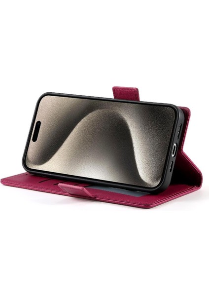 IPhone 15 Için Flip Case Pro Kart Yuvaları Iş Günlük Kullanım Cüzdan Flip (Yurt Dışından) modelleri