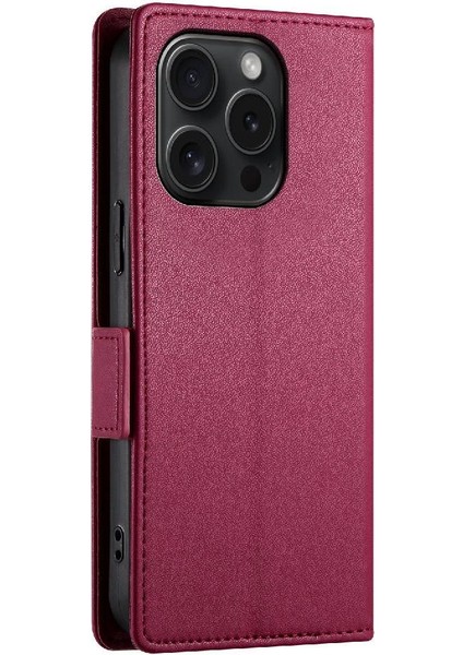 IPhone 15 Için Flip Case Pro Kart Yuvaları Iş Günlük Kullanım Cüzdan Flip (Yurt Dışından) fırsatları