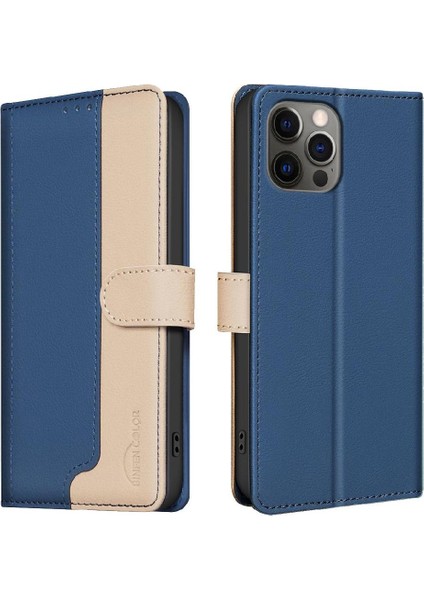 IPhone 13 Için Flip Case Pro Darbeye Tpu Iç Kabuk Kickstand Kart Rfıd (Yurt Dışından)