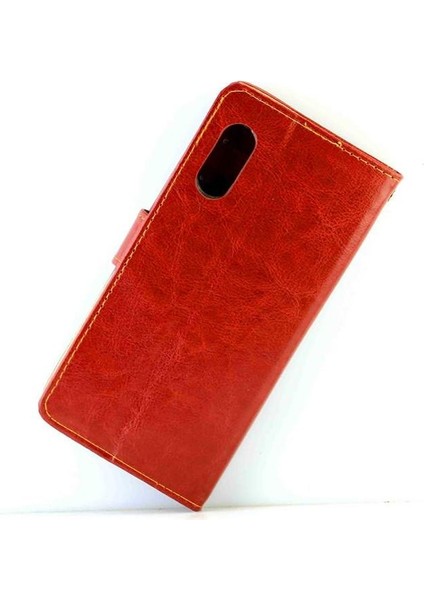 Samsung Galaxy Xcover Pro Kickstand Kart Tutucu Pu Deri Için Flip Case (Yurt Dışından)