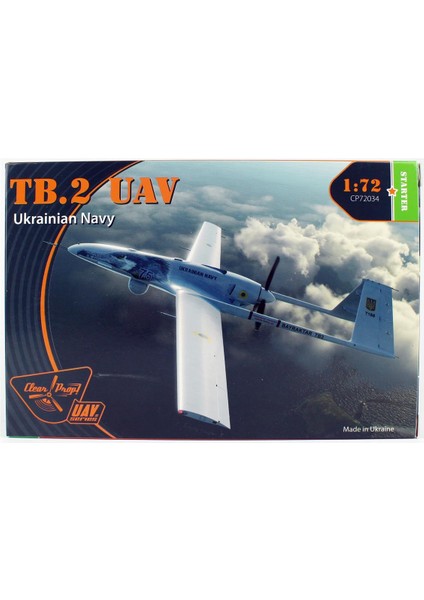 Clear Prop Models 72034 1/72 Ölçek, Tb.2 Uav Ukrayna Donanmas, Silahlı Insansız Hava Aracı, Plastik Model Kiti