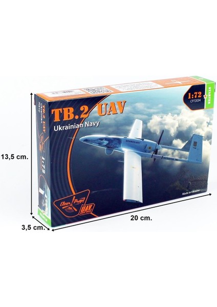 Clear Prop Models 72034 1/72 Ölçek, Tb.2 Uav Ukrayna Donanmas, Silahlı Insansız Hava Aracı, Plastik Model Kiti fırsatları