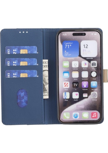 IPhone 12 Kart Yuvaları Tutucu Kickstand Rfıd Engelleme Flip Tpu Için Flip Case (Yurt Dışından)