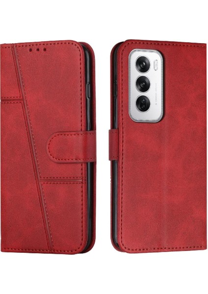 Oppo Oppo 12 5g Pu Deri Tam Koruma Kartı Ekleme Için Flip Case (Yurt Dışından)