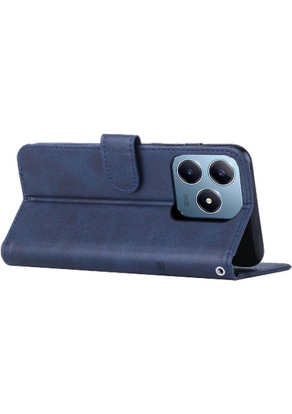 Realme C61 Yan Toka Tam Koruma Kartı Ekleme Pu Için Flip Case (Yurt Dışından) fırsatları