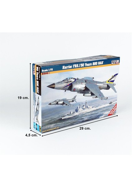 D101 1/72 Harrier Frs.1(50. Yıl 800 Nas) Savaş Uçağı Plastik Model Kiti fırsatları