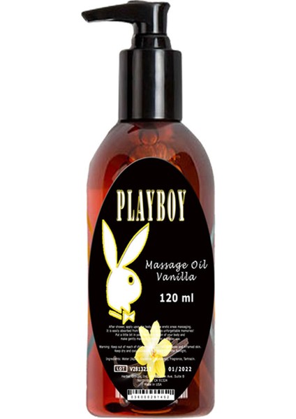 Aromaterapi Vanilyalı Masaj Yağı 120 ml _ 120ML Playboy Vanilla Massage Oil