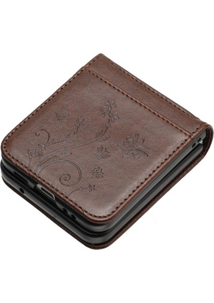 Samsung Galaxy Z Flip6 Manyetik Kapatma Bilek Kayışı Pu Kart Için Flip Case (Yurt Dışından) fırsatları