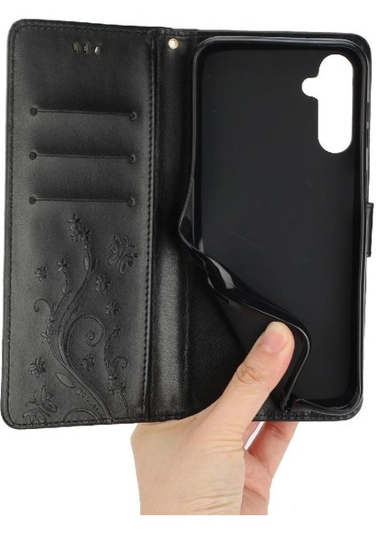 Samsung Galaxy S24 Fe Kart Tutucu Için Flip Case Pu Deri Kickstand Bilek (Yurt Dışından)