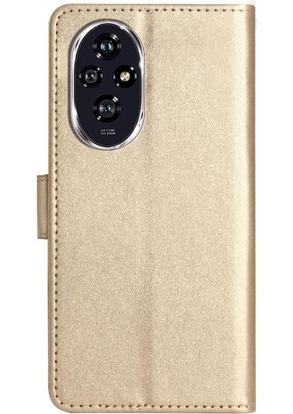 Onur Için Flip Case 200 Pro Bilek Kayışı Manyetik Kapatma Kart Tutucu Pu (Yurt Dışından)