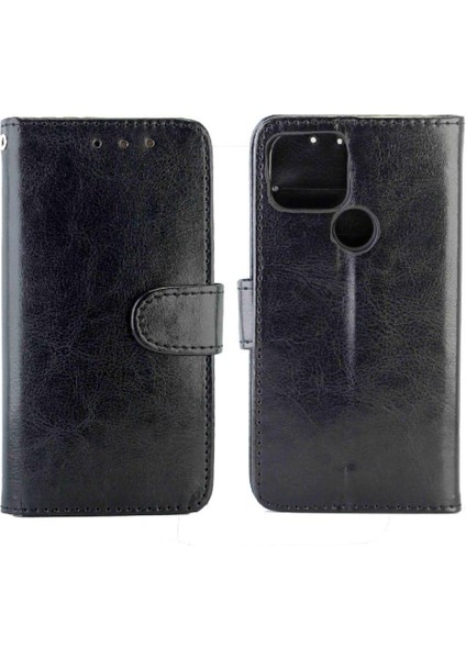 Google Piksel 5 Manyetik Kapatma Kart Tutucu Pu Deri Için Flip Case (Yurt Dışından)