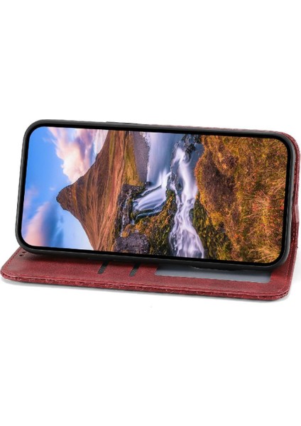 YH Mall IPhone Xr Günlük Kullanım Için Flip Case Eşkenar Dörtgen Şekli Cüzdan Standı El Kayışı (Yurt Dışından)