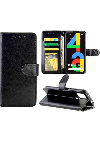 Google Piksel 4A 5g Kickstand Manyetik Kapatma Darbeye Pu Için Flip Case (Yurt Dışından) fiyatları